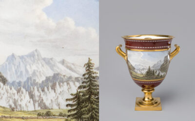 Porcelaines ! & Le service à dessert «à vues de Suisse»